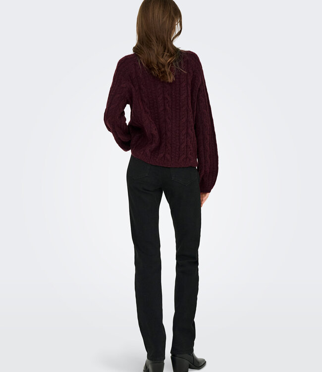 JDY Pull SILJA CABLE JDY MAROON