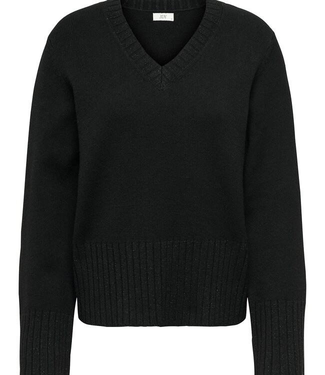 JDY Pull PRIME LUREX V-NECK JDY BLACK