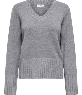 JDY Pull PRIME LUREX V-NECK JDY GREY