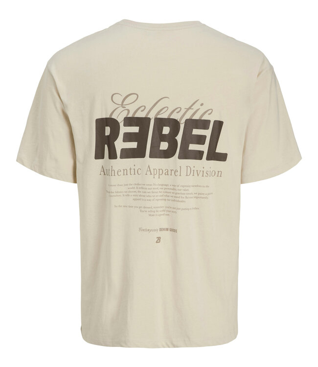 JJ REBEL T-Shirt JIM JJREBEL MOONBEAM