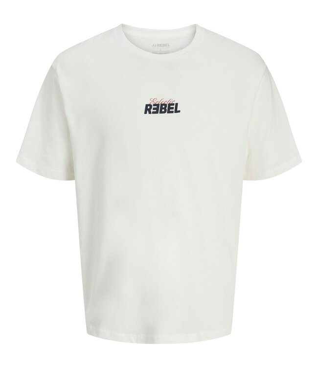 JJ REBEL T-Shirt JIM JJREBEL CLOUD DANCER