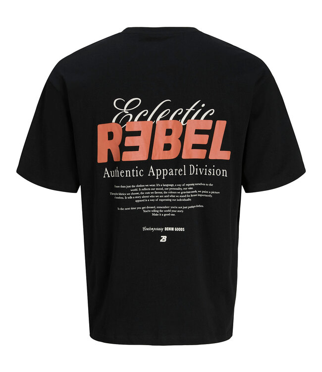 JJ REBEL T-Shirt JIM JJREBEL BLACK