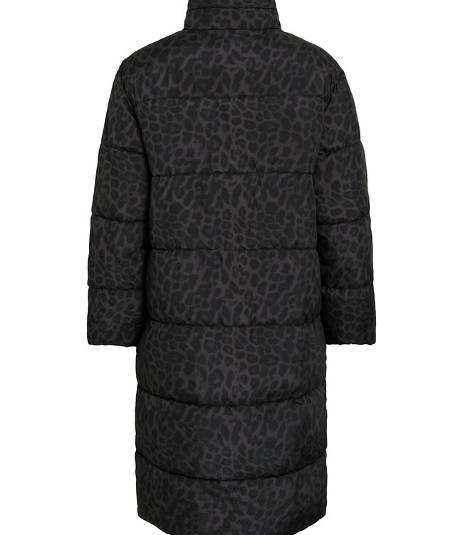 VILA Jas PUFF COAT VILA BLACK BEAUTY LEO