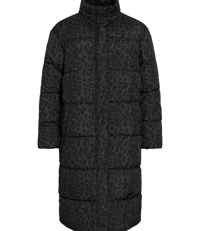 VILA Jas PUFF COAT VILA BLACK BEAUTY LEO