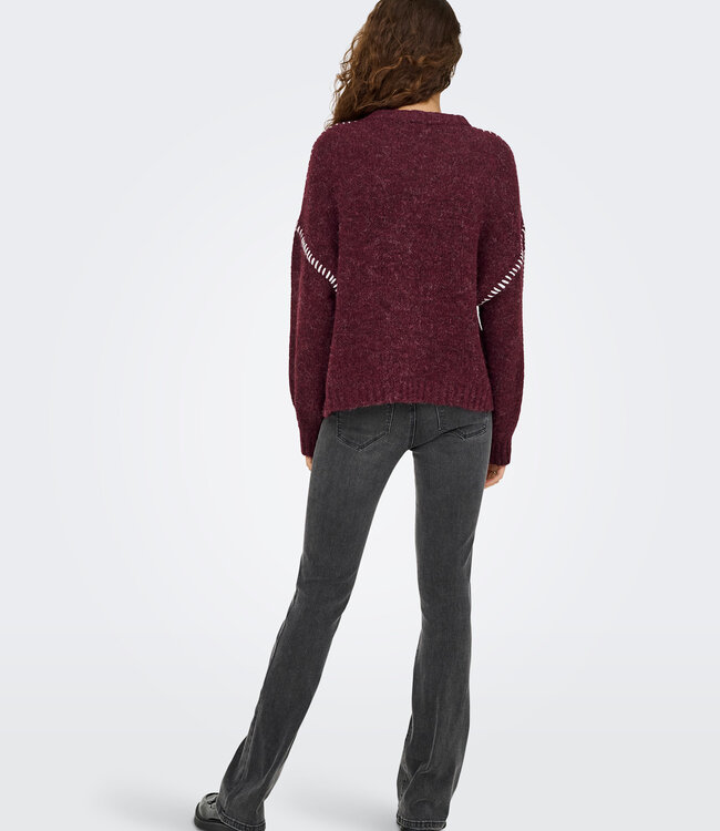 JDY Pull ZOEY STITCH JDY MAROON