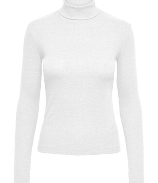 JDY T-Shirt ROLLNECK LUCKY JDY WHITE