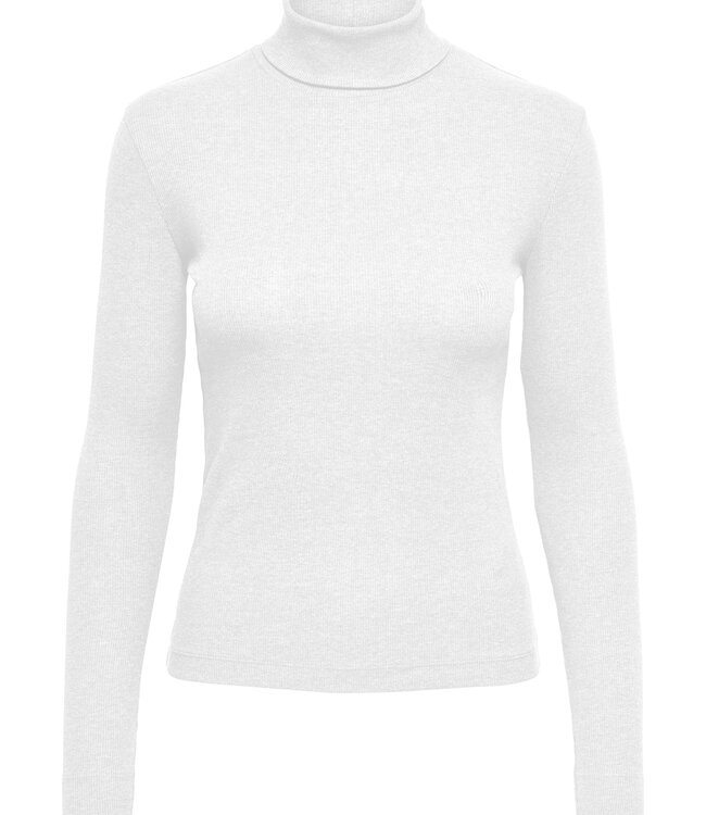 JDY T-Shirt ROLLNECK LUCKY JDY WHITE
