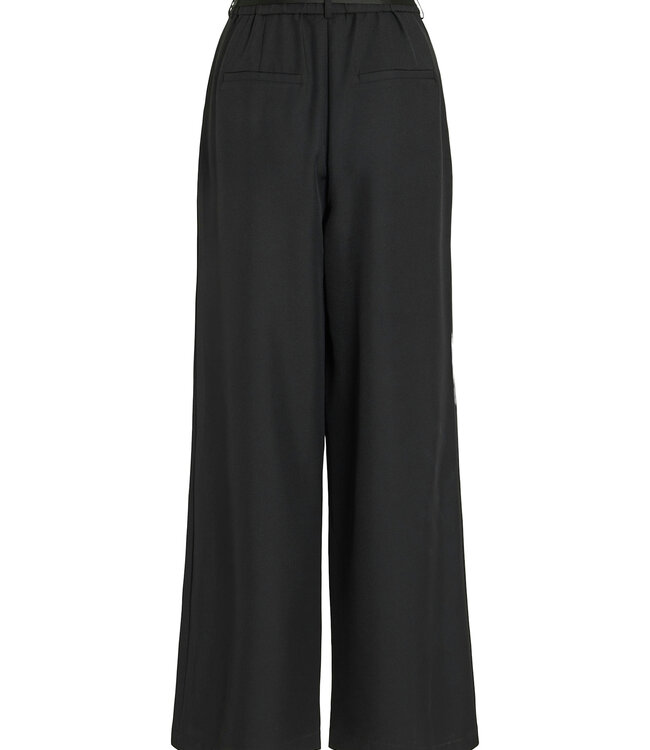 VILA Broek CATALINA FLOWER  WIDE VILA BLACK BEAUTY