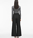 VILA Broek CATALINA FLOWER  WIDE VILA BLACK BEAUTY