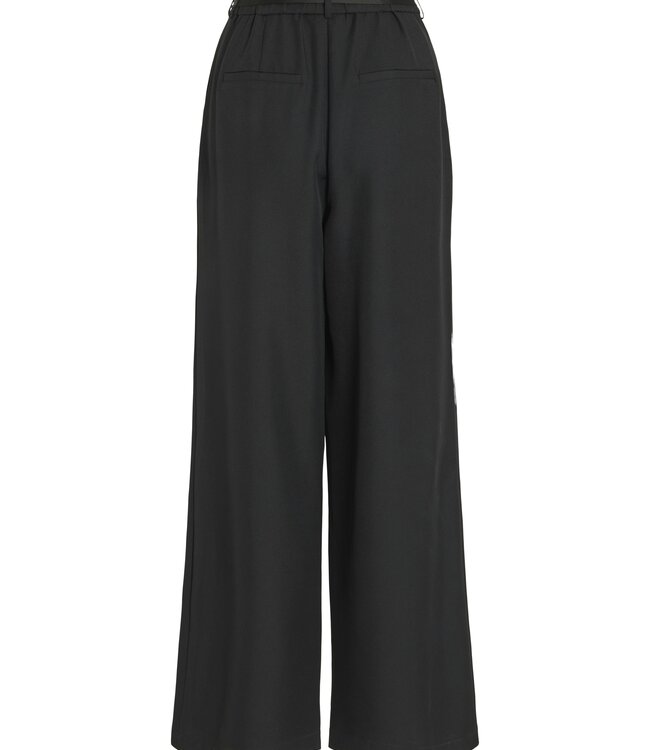 VILA Broek CATALINA FLOWER  WIDE VILA BLACK BEAUTY