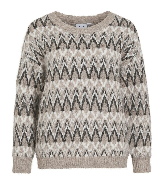 VILA Pull MARGI JACQUARD VILA FALCON