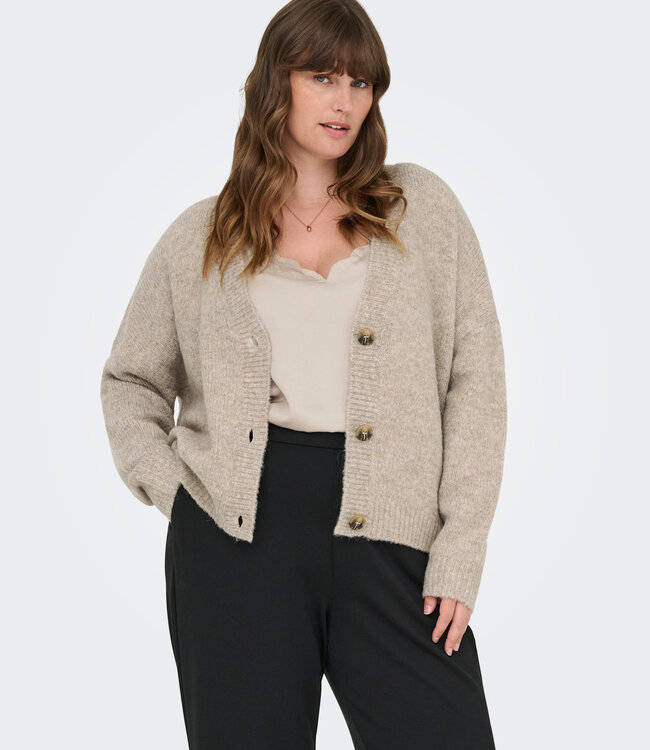 ONLY CARMAKOMA Vest CARDIGAN ZOEY ONLY CARMAKOMA WOODSMOKE