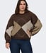 ONLY CARMAKOMA Pull NOEMIE JAQUARD ONLY CARMAKOMA CHESTNUT