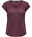ONLY CARMAKOMA T-Shirt SILVERY LUREX ONLY CARMAKOMA BURGUNDY