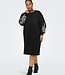 ONLY CARMAKOMA Kleed SWEAT JENNA ONLY CARMAKOMA BLACK EMBROIDERY
