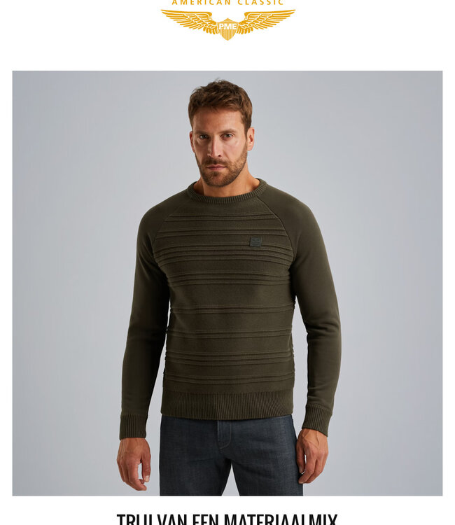 PME LEGEND Pull R-NECK SWEAT COMBINATION PME LEGEND BELUGA