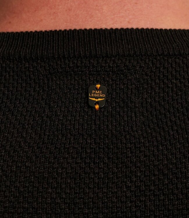 PME LEGEND Pull R-NECK PME LEGEND AMERICAN CLASSIC COTTON MODAL BLACK