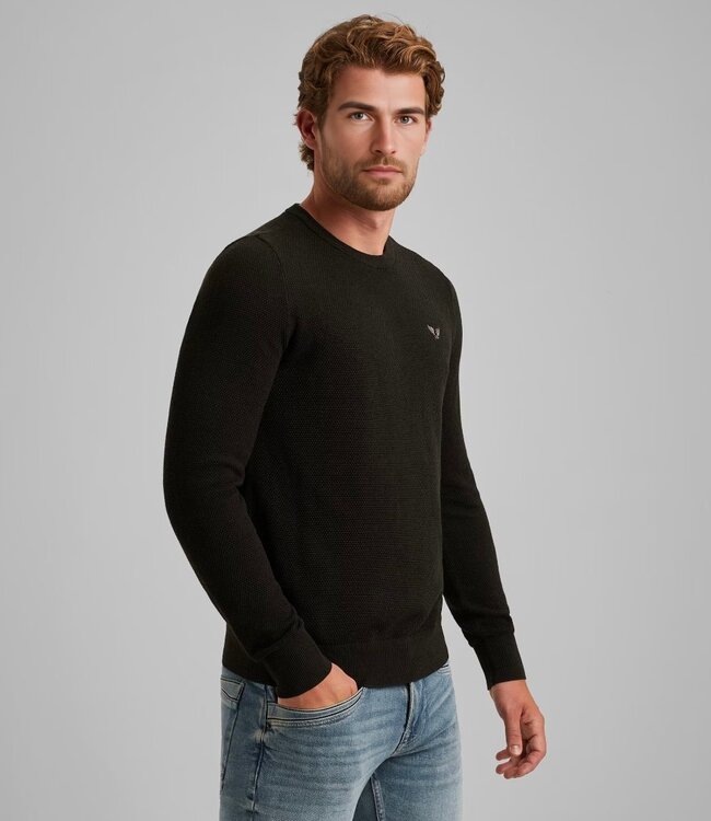 PME LEGEND Pull R-NECK PME LEGEND AMERICAN CLASSIC COTTON MODAL BLACK