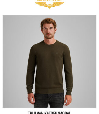 PME LEGEND Pull R-NECK PME LEGEND AMERICAN CLASSIC COTTON MODAL BELUGA