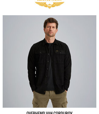 PME LEGEND Hemd LONG SLEEV CORDUROY PME LEGEND JET BLACK