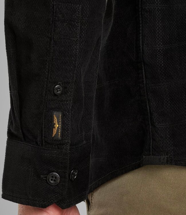 PME LEGEND Hemd LONG SLEEV CORDUROY PME LEGEND JET BLACK