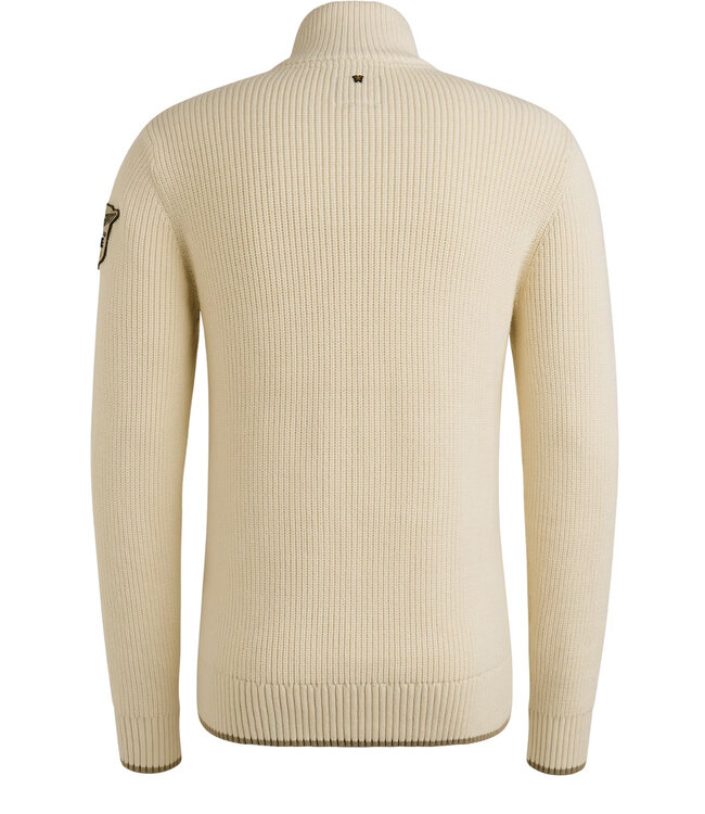 PME LEGEND Pull HALF ZIP COLLAR  PME LEGEND BONE WHITE