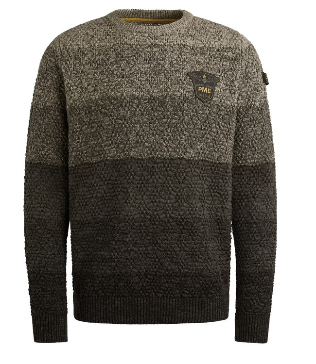 PME LEGEND Pull R-NECK GRADIENT PME LEGEND BELUGA MELANGE