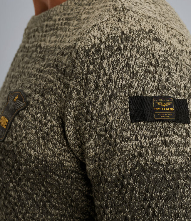 PME LEGEND Pull R-NECK GRADIENT PME LEGEND BELUGA MELANGE