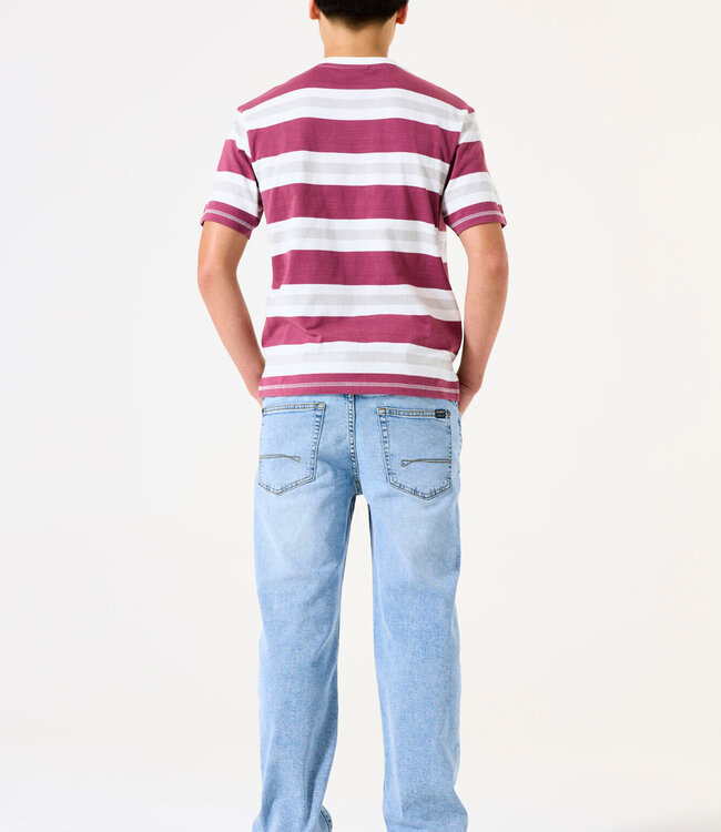 GARCIA T-Shirt STREEP GARCIA TEENS  BOYS FUSHIA WHITE