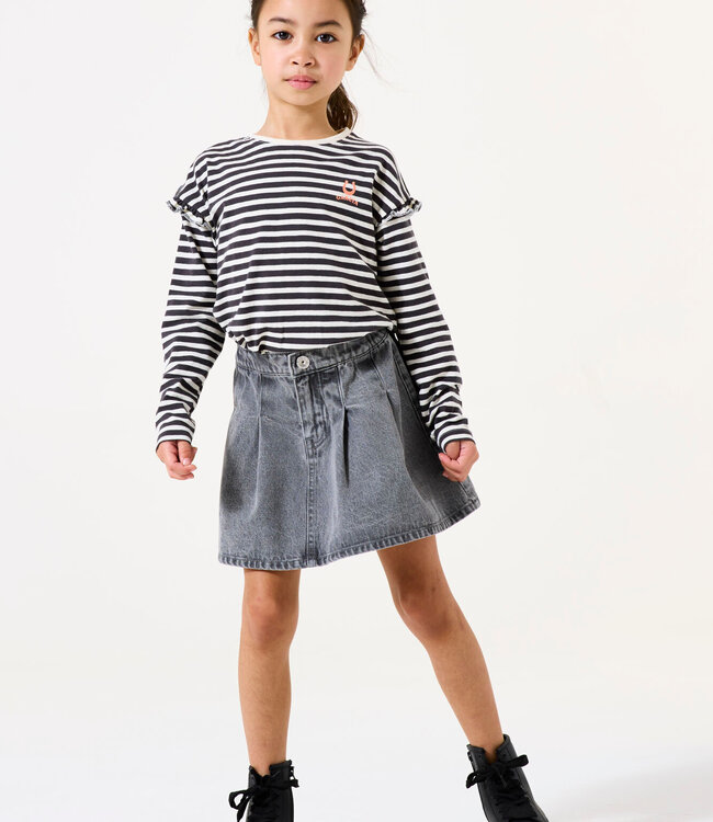 GARCIA T-Shirt STREEP GARCIA MINI GIRLS DARK GREY