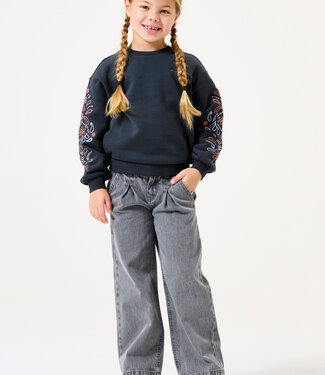 GARCIA Broek JEANS WIDE GARCIA MINI GIRLS MEDIUM USED GREY