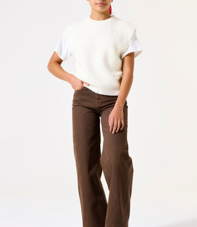 GARCIA Top MOUWLOOS GARCIA TEENS GIRLS WHITE