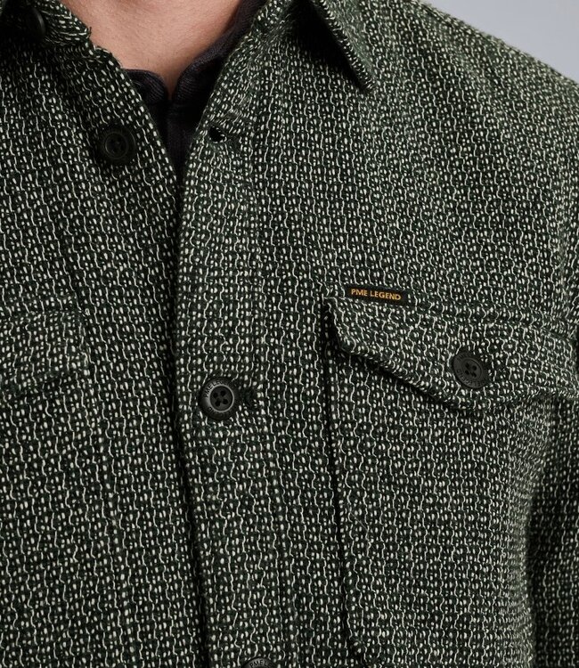 PME LEGEND Hemd FANCY TWEEDLOOK PME LEGEND DARKEST SPRUCE