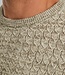 PME LEGEND Pull R-NECK MOULINE STRUCTURE PME LEGEND BONE WHITE