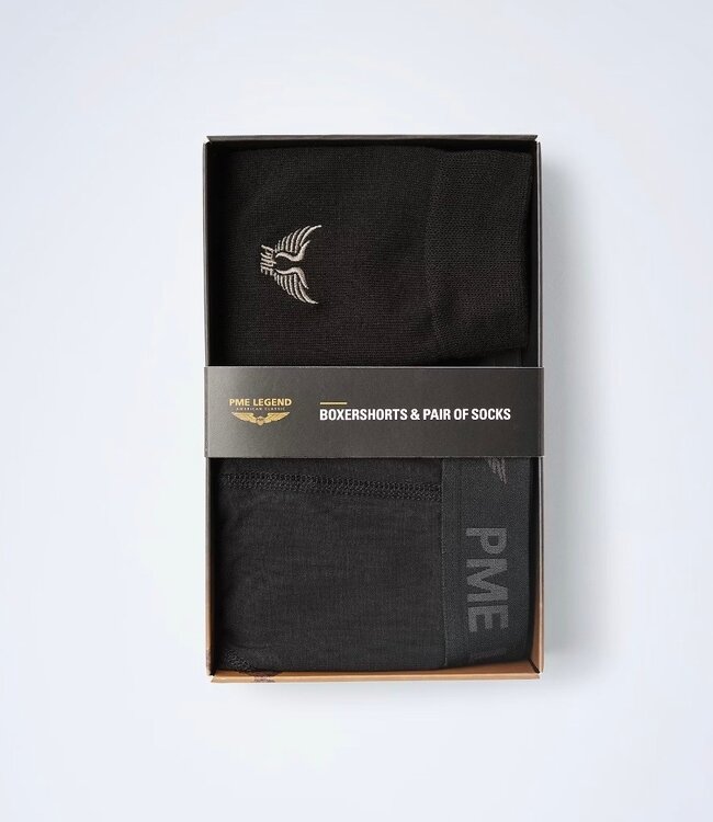 PME LEGEND Boxer SHORT AND SOCKS X-MAS PACK PME LEGEND BLACK