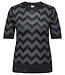 ONLY CARMAKOMA T-Shirt JILLO GLITTER ONLY CARMAKOMA BLACK SILVER
