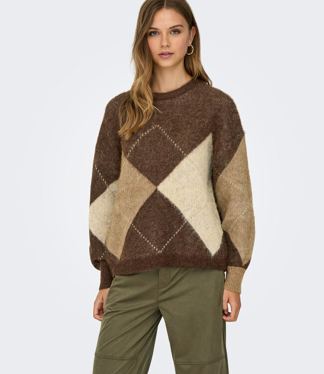 ONLY Pull NOEMIE JAQUARD ONLY  CHESTNUT