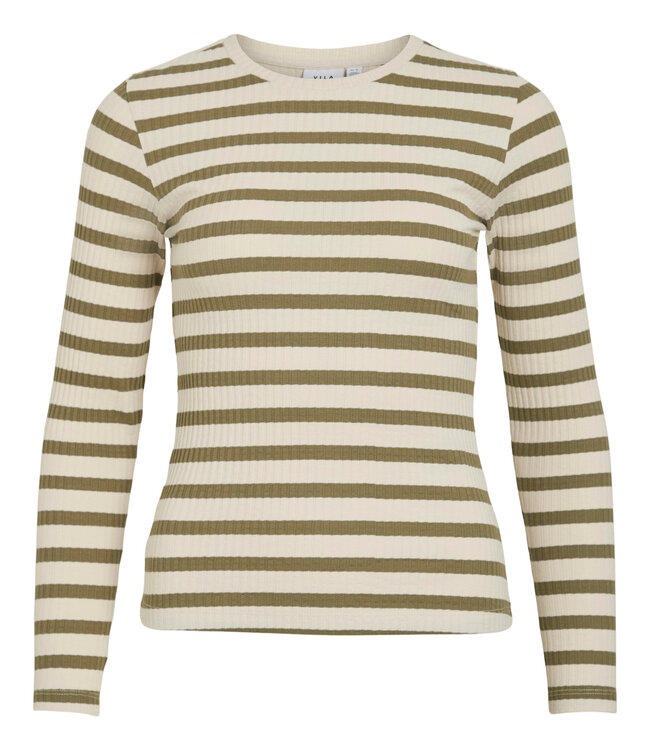 VILA T-Shirt AMELIE O-NECK VILA OLIVE