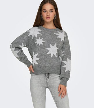 ONLY Pull ROSIE ONLY GLITTER STER GREY
