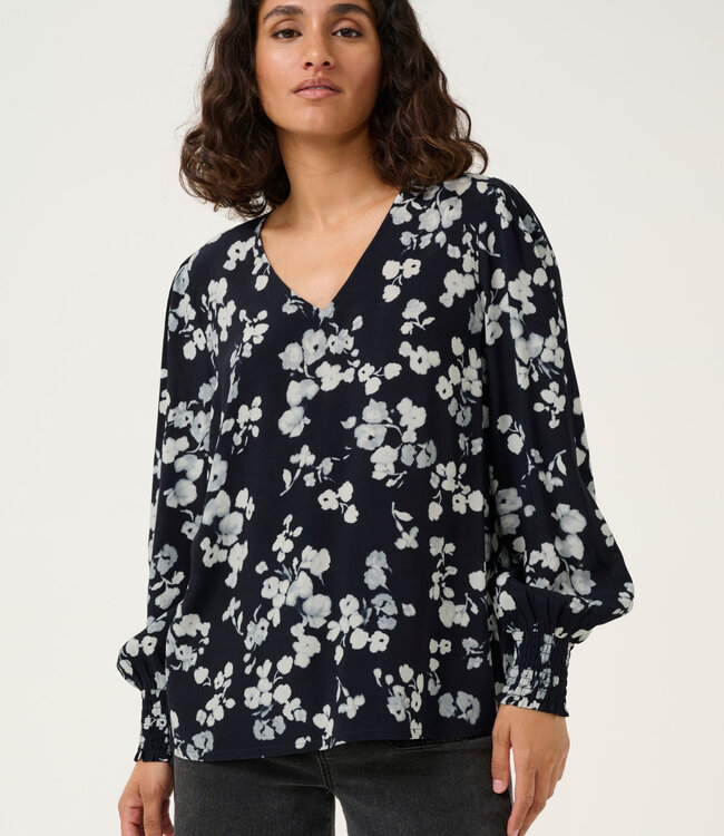 KAFFE Blouse ALICE KAFFE BLUE FLOWER