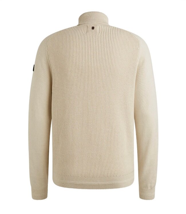 PME LEGEND Pull ROLL NECK COTTEN BLEND PME LEGEND BONE WHITE