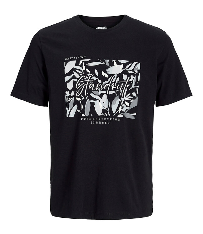 JJ REBEL T-Shirt BERN BOX PRINT REBEL BLACK