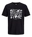 JJ REBEL T-Shirt BERN BOX PRINT REBEL BLACK