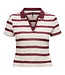 ONLY T-Shirt POLO HALIA ONLY RUBY / WHITE