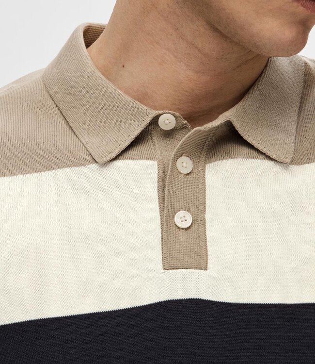SELECTED HOMME Polo MATTIS Selected Homme SKY CAPTAIN