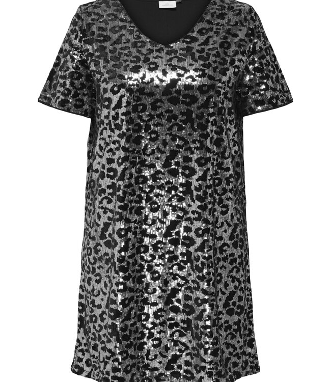 ONLY CARMAKOMA Kleed LEONORA GLITTER ONLY CARMAKOMA BLACK LEO