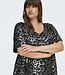 ONLY CARMAKOMA Kleed LEONORA GLITTER ONLY CARMAKOMA BLACK LEO