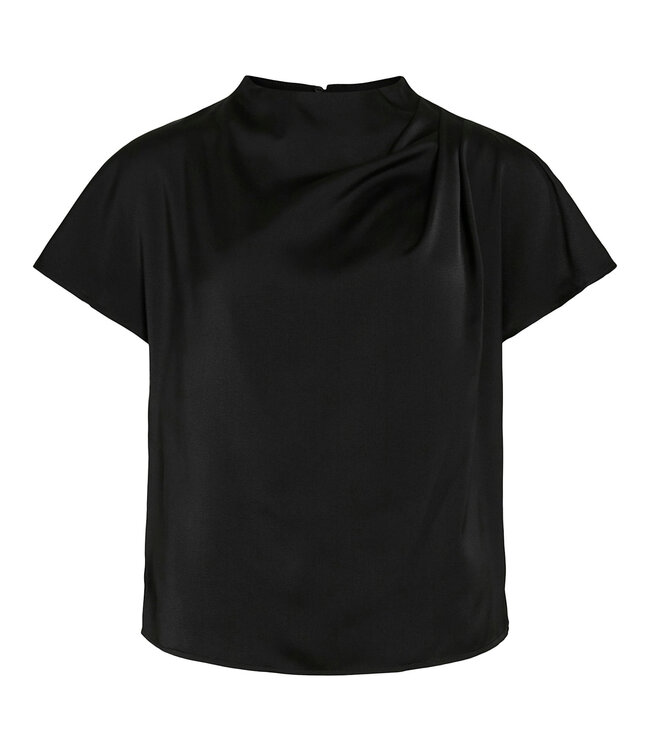 VILA Blouse ELMINA FUNNEL VILA BLACK BEAUTY