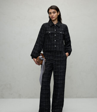 VILA Broek TULIRA WIDE VILA BLACK BEAUTY