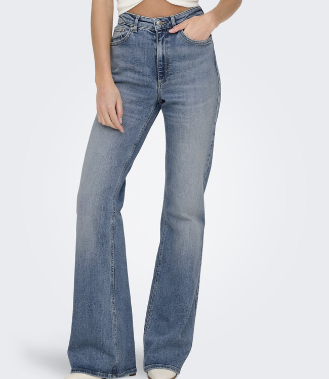 ONLY Broek Jeans JUICY FLARED ONLY MEDIUM BLUE DENIM
